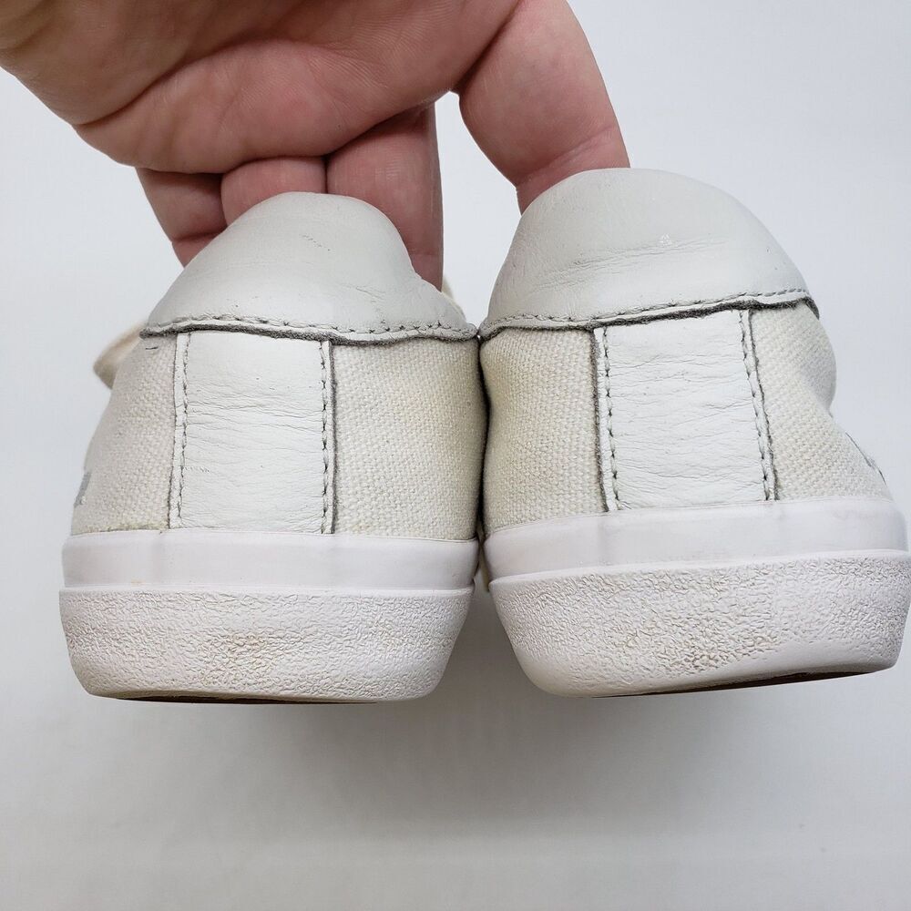Madewell Shoes Womens Size 7.5 White Canvas Rainbow MWL Low Top Sneakers Casual - Picture 7 of 11
